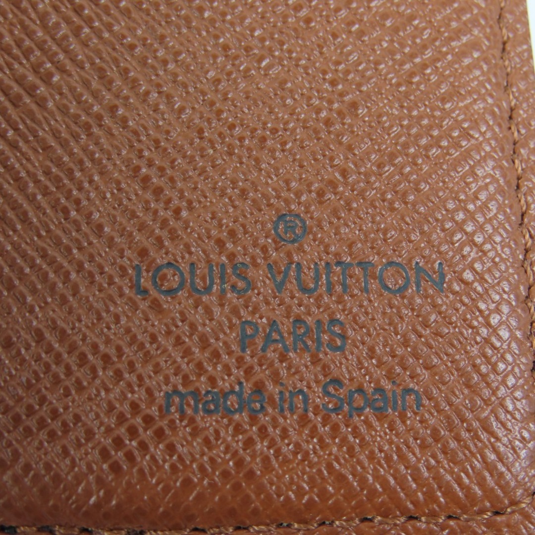 未使用品 LOUIS VUITTON ルイヴィトン 札入れ ベタ無 ヴィンテージ モノグラム 二つ折り財布 PVC ブラウン
