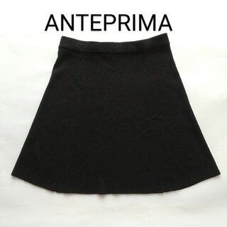 アンテプリマ(ANTEPRIMA)のANTEPRIMA アンテプリマ ミニスカート ブラック 黒 ウール M サイズ(ミニスカート)