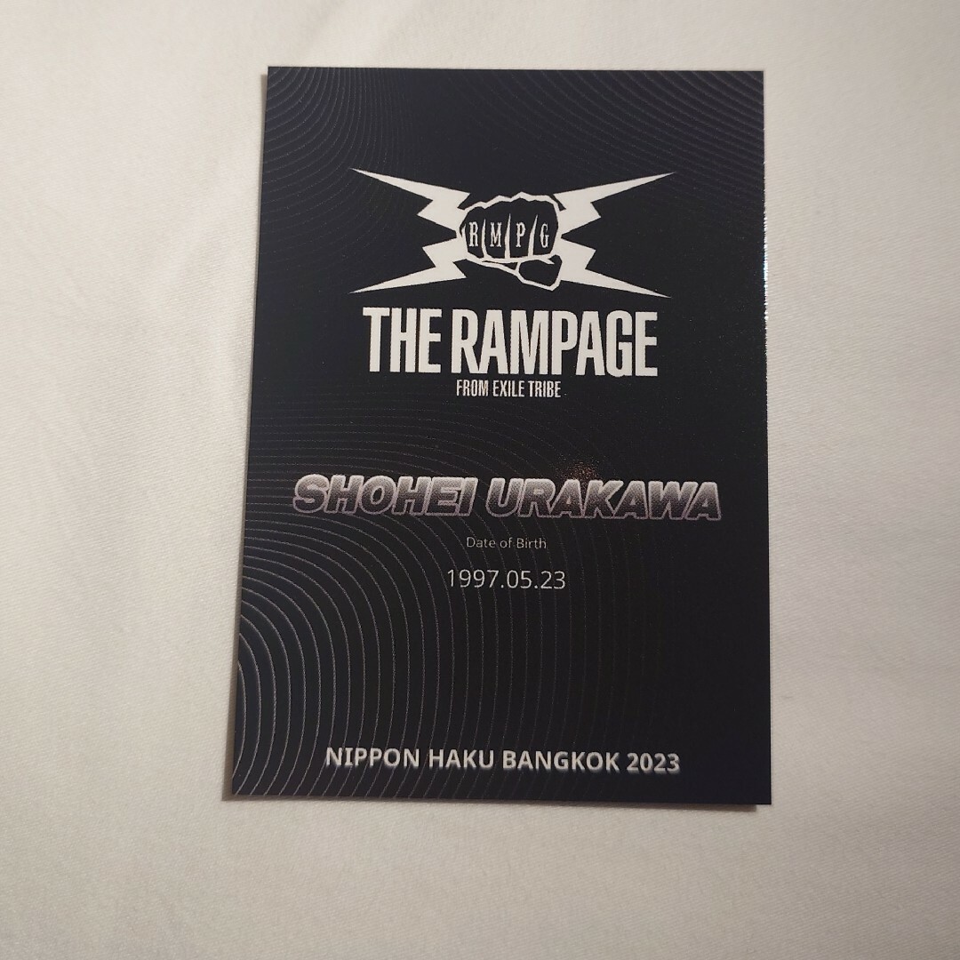 NIPPON HAKU バンコク THE RAMPAGE 藤原樹 トレカ