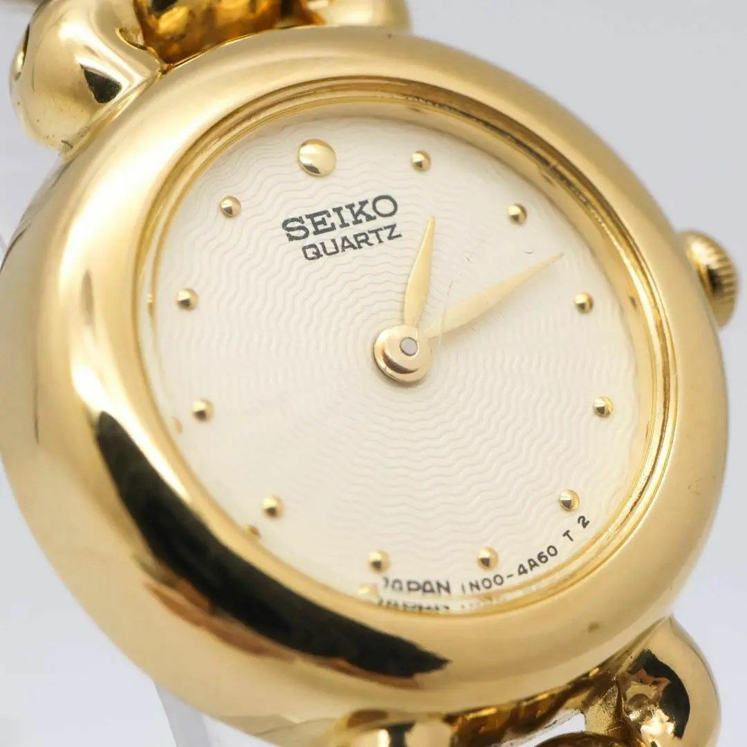《美品》SEIKO 腕時計 ゴールド ドレスウォッチ レディース クォーツ