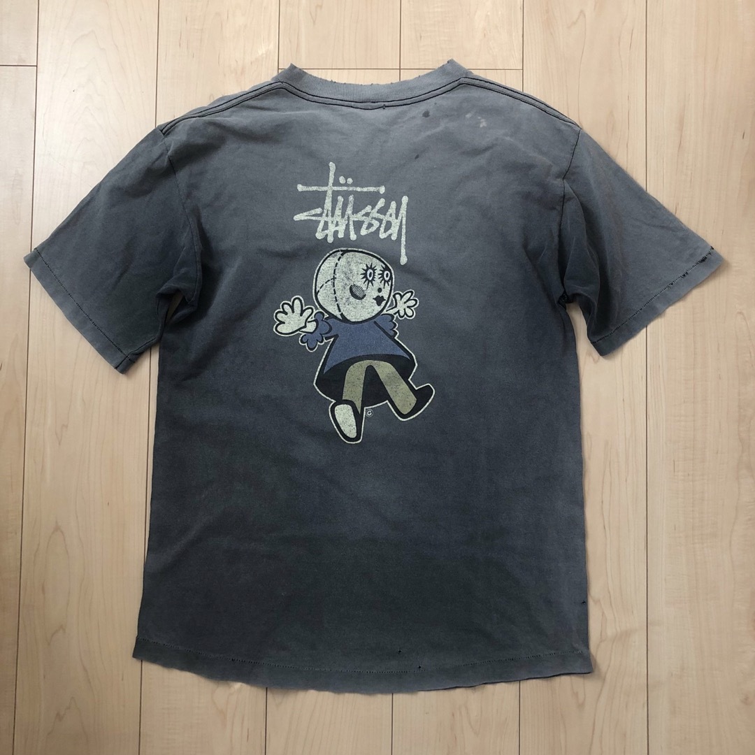 ジャンク品 stussy 90s Tシャツ 黒タグ ドール L