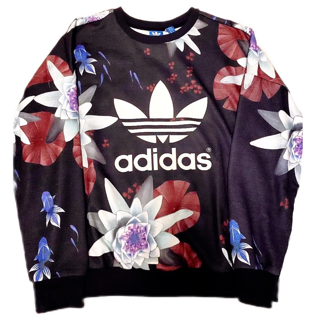 adidas レディースL スウェット 花柄 ロマンティックウッズ adidas レディースL スウェット 花柄 ロマンティックウッズ