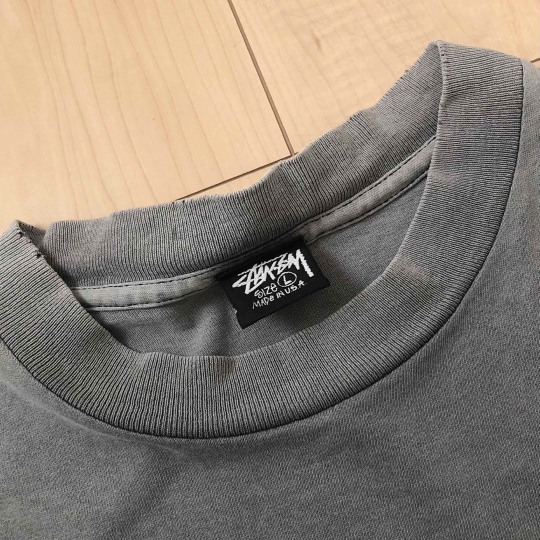 STUSSY - ジャンク品 stussy 80s 後付け黒タグ Tシャツ STUSSY - ジャンク品 stussy 80s 後付け黒タグ Tシャツ