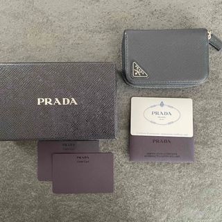 PRADA - PRADA サフィアーノトライアングル コインケース/カード