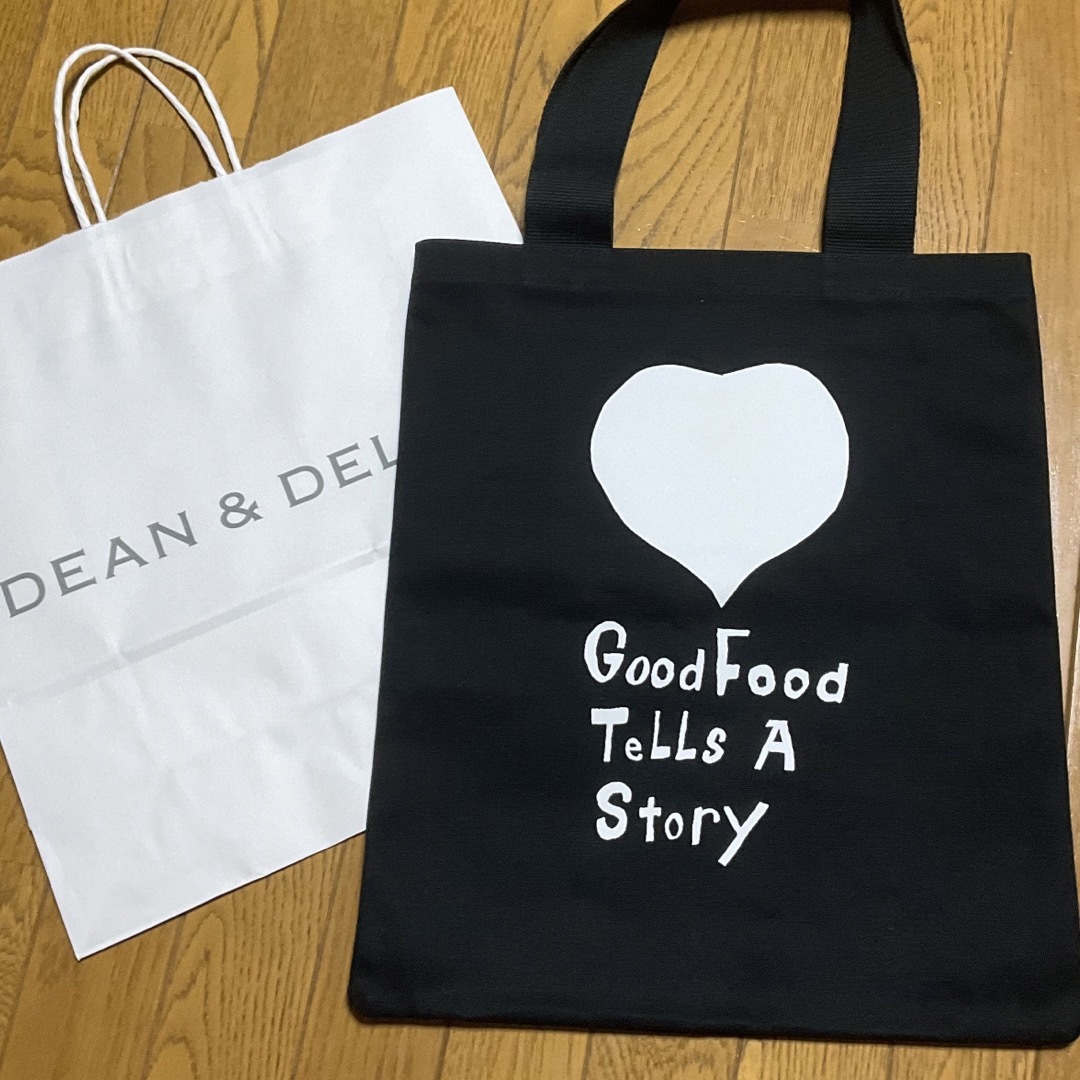 DEAN & DELUCA(ディーンアンドデルーカ)のコットンツイルトートバッグ Black DEAN & DELUCA 20周年限定 メンズのバッグ(トートバッグ)の商品写真