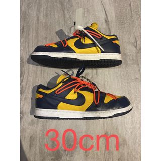 ナイキ(NIKE)のnike off white dunk low us12 ミシガンダンク　ナイキ(スニーカー)