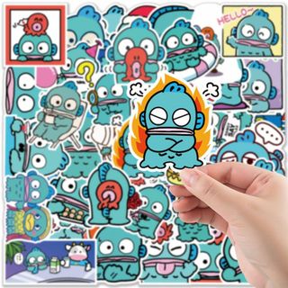 【☆新品未使用☆】ハンギョドン　サンリオ　フレーク シール 50枚　ステッカー(キャラクターグッズ)