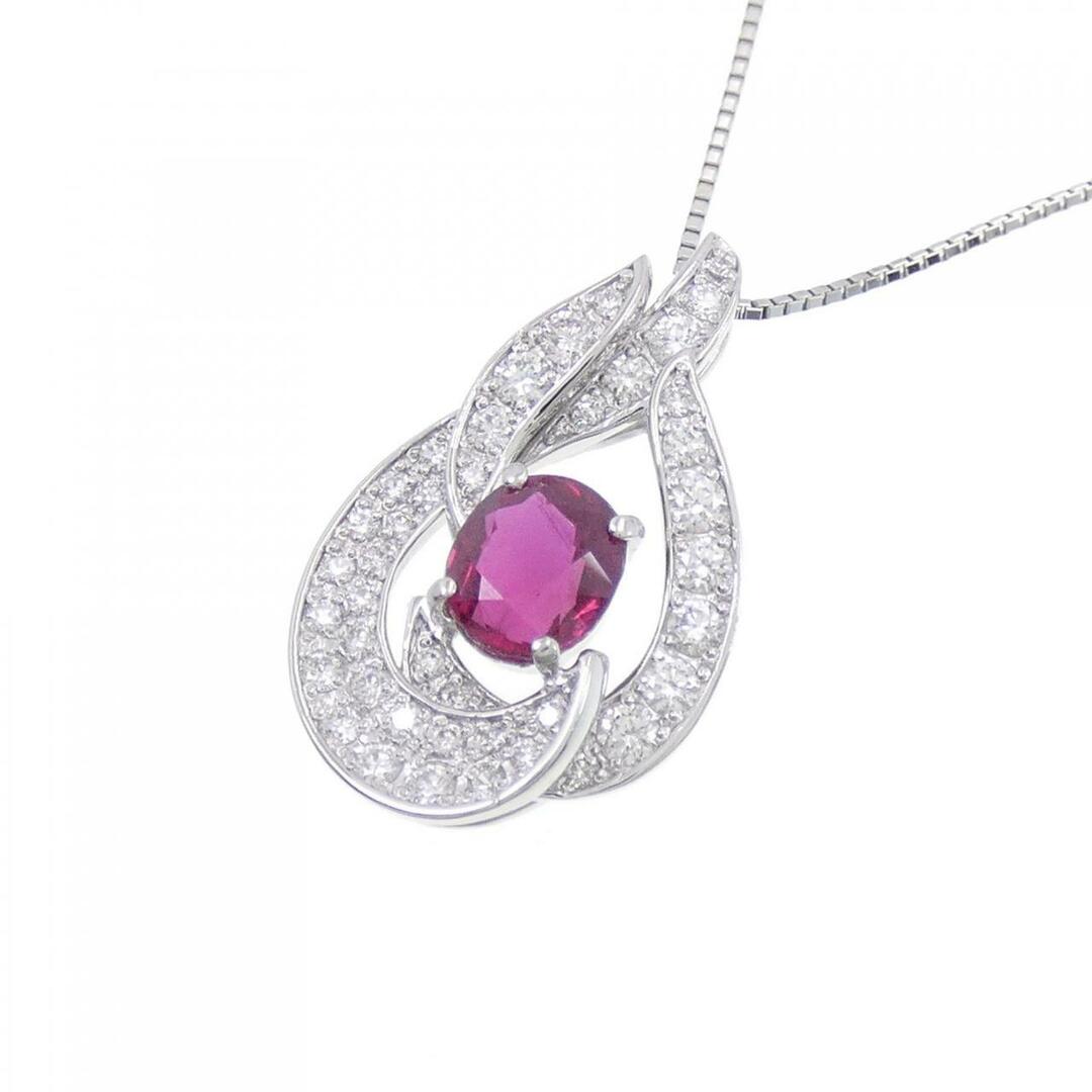 PT ルビー ネックレス 1.22CT 2