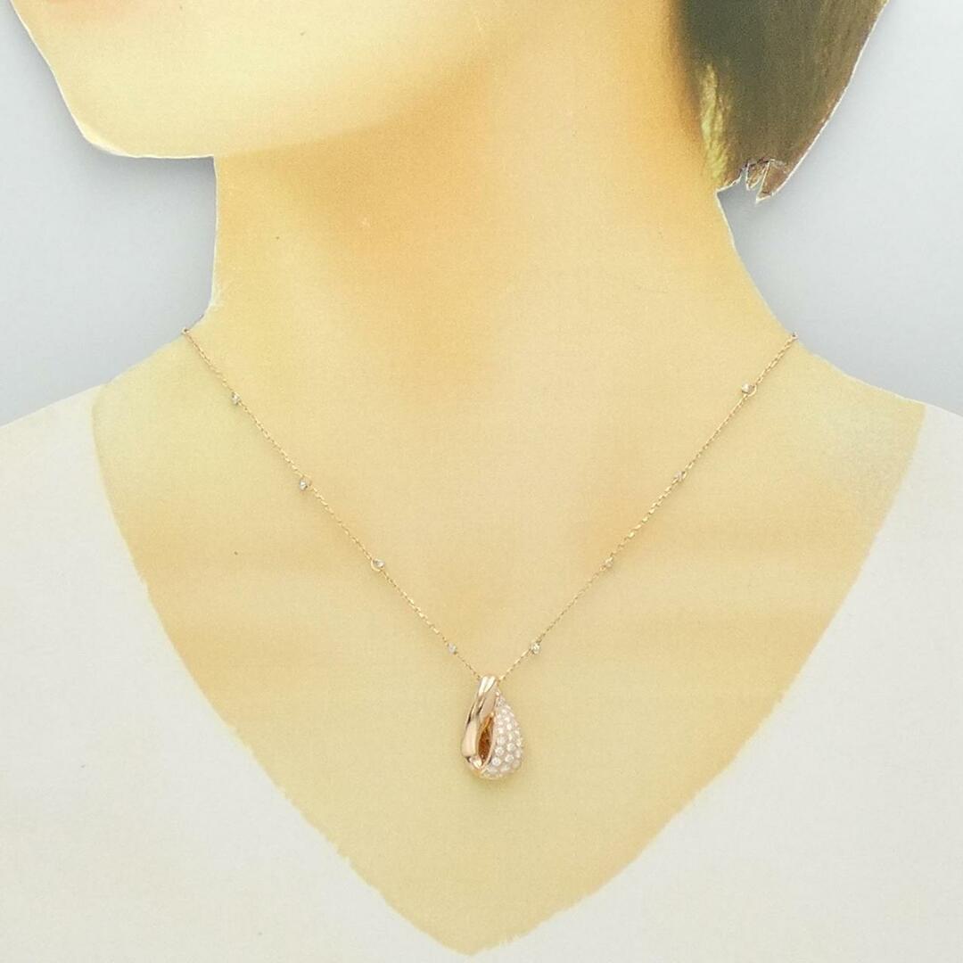 K18PG/K18WG ダイヤモンド ネックレス 0.43CT