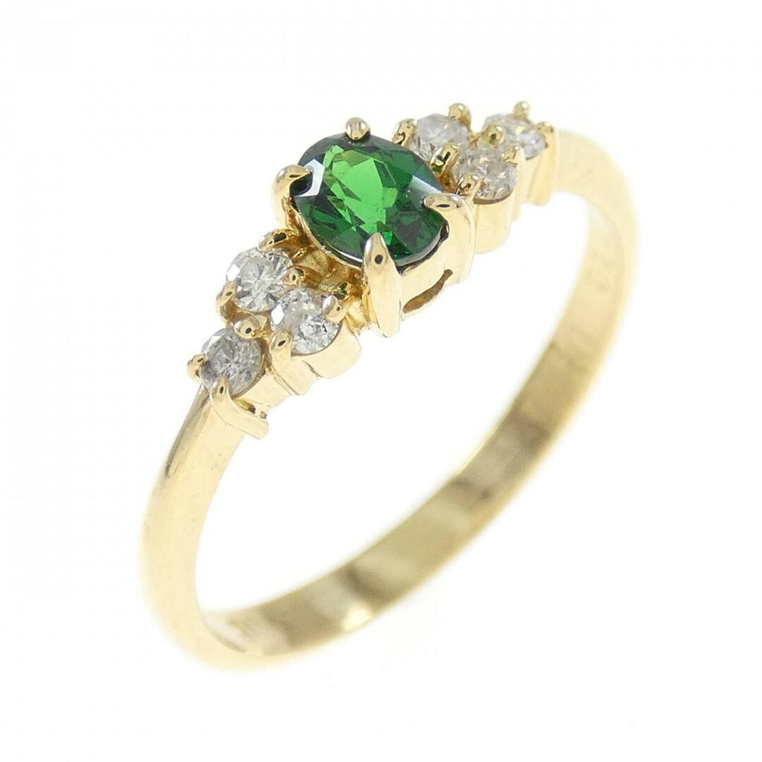 K18YG グリーンガーネット リング 0.20CT | www.innoveering.net