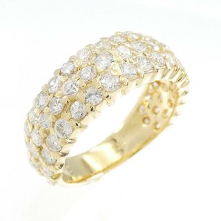 K18YG パヴェ ダイヤモンド リング 2.00CT(リング(指輪))