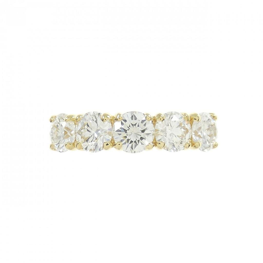 【リメイク】K18YG ダイヤモンド リング 1.643CT G-H SI1 VG-GOOD
