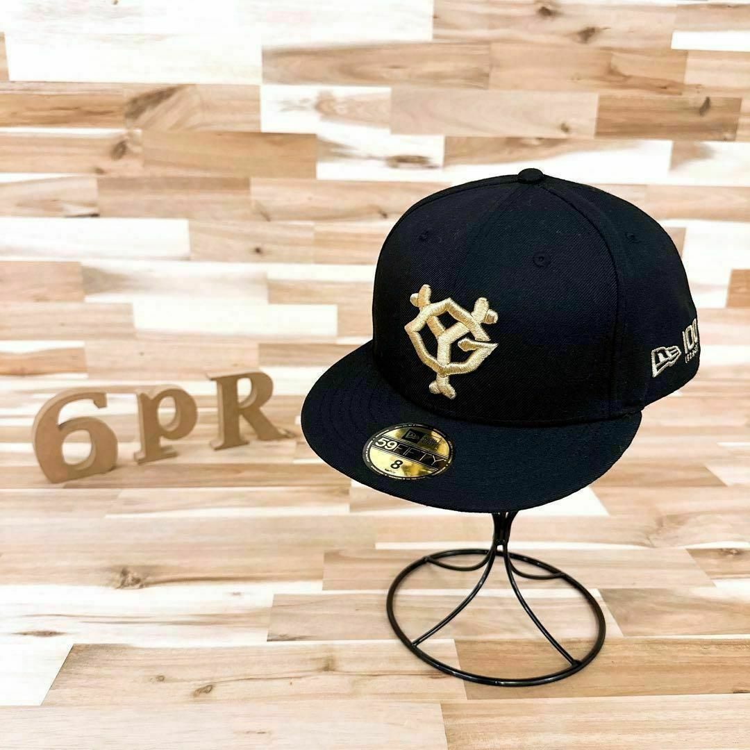 レア】NEW ERA 7 1/2 NEW YORK CITY ゴールド キャップ-