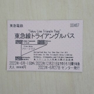 東急線トライアングルパス(鉄道乗車券)