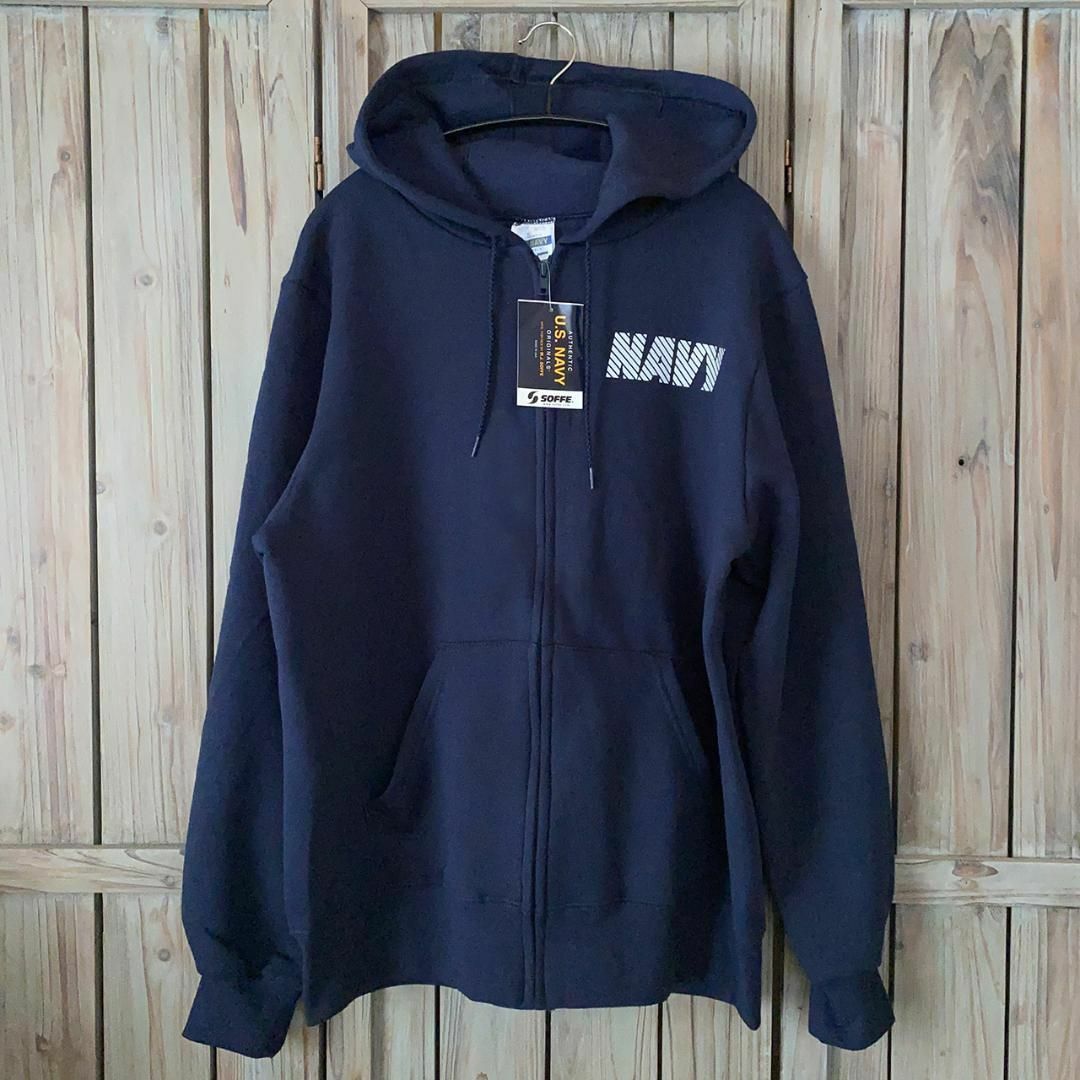 [SOFFE] U.S.NAVY トレーニング スウェット ZIP パーカー M