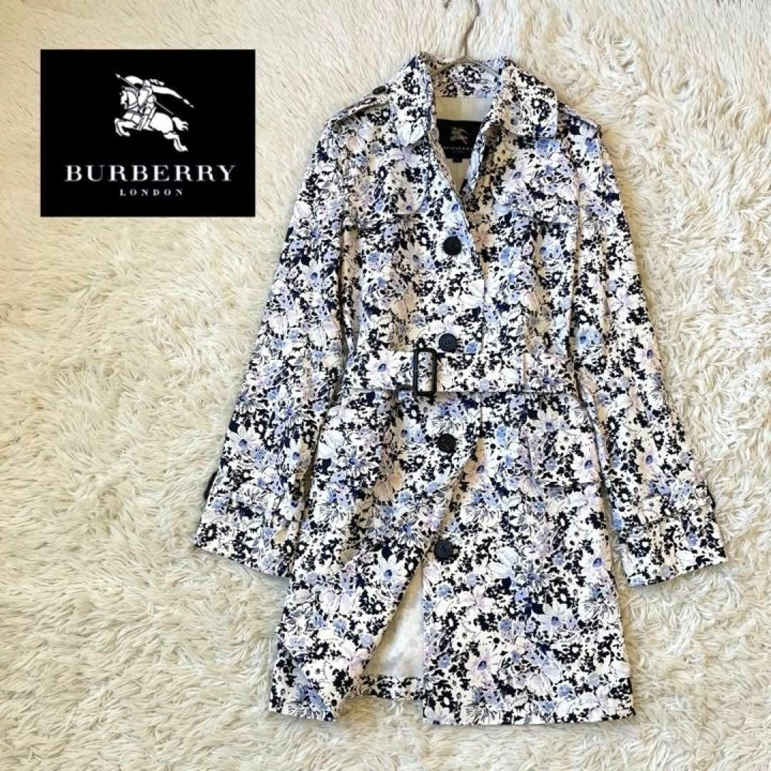 BURBERRY - 希少/極美品✨バーバリーロンドン✨花柄 ステンカラー