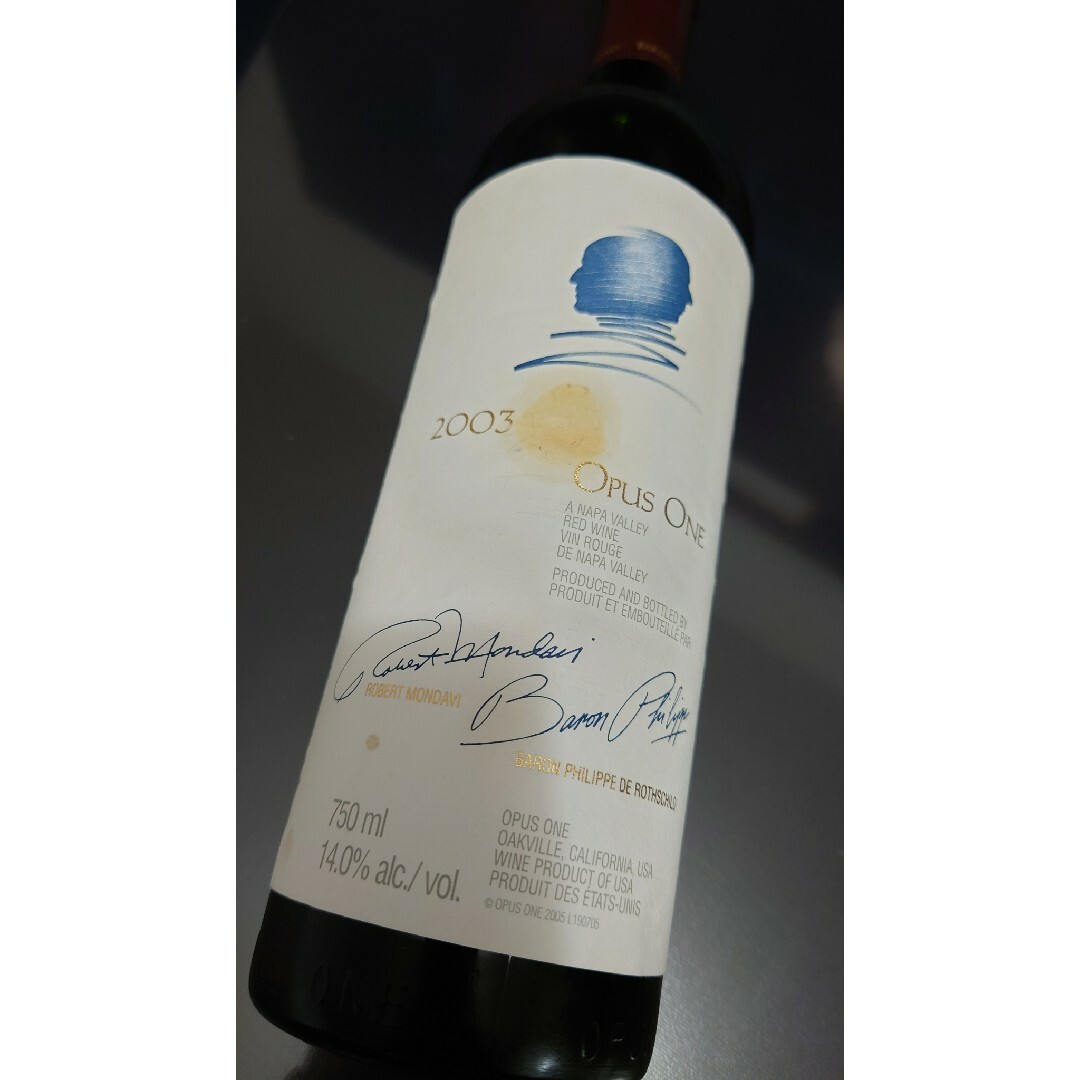 オーパス・ワン(オーパスワン)のOPUS ONE オーパスワン 2003年 P·P93点（赤ワイン フルボトル） 食品/飲料/酒の酒(ワイン)の商品写真