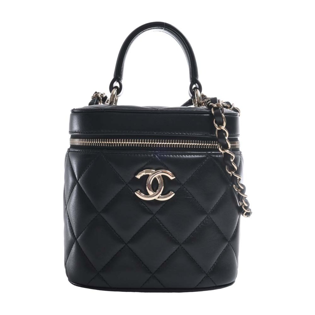 【中古】CHANEL シャネル ラムスキン マトラッセ ココマーク 2WAY 縦型 バニティバッグ チェーン ショルダーバッグ - ブラック by |  フリマアプリ ラクマ