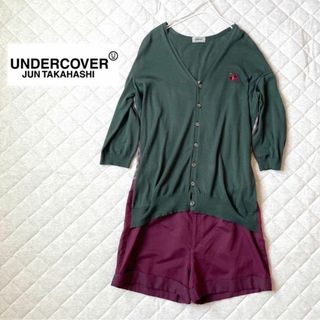 アンダーカバー(UNDERCOVER)のアンダーカバー✨ドッキングオールインワン カーディガン×ブラウスショーツ(オールインワン)