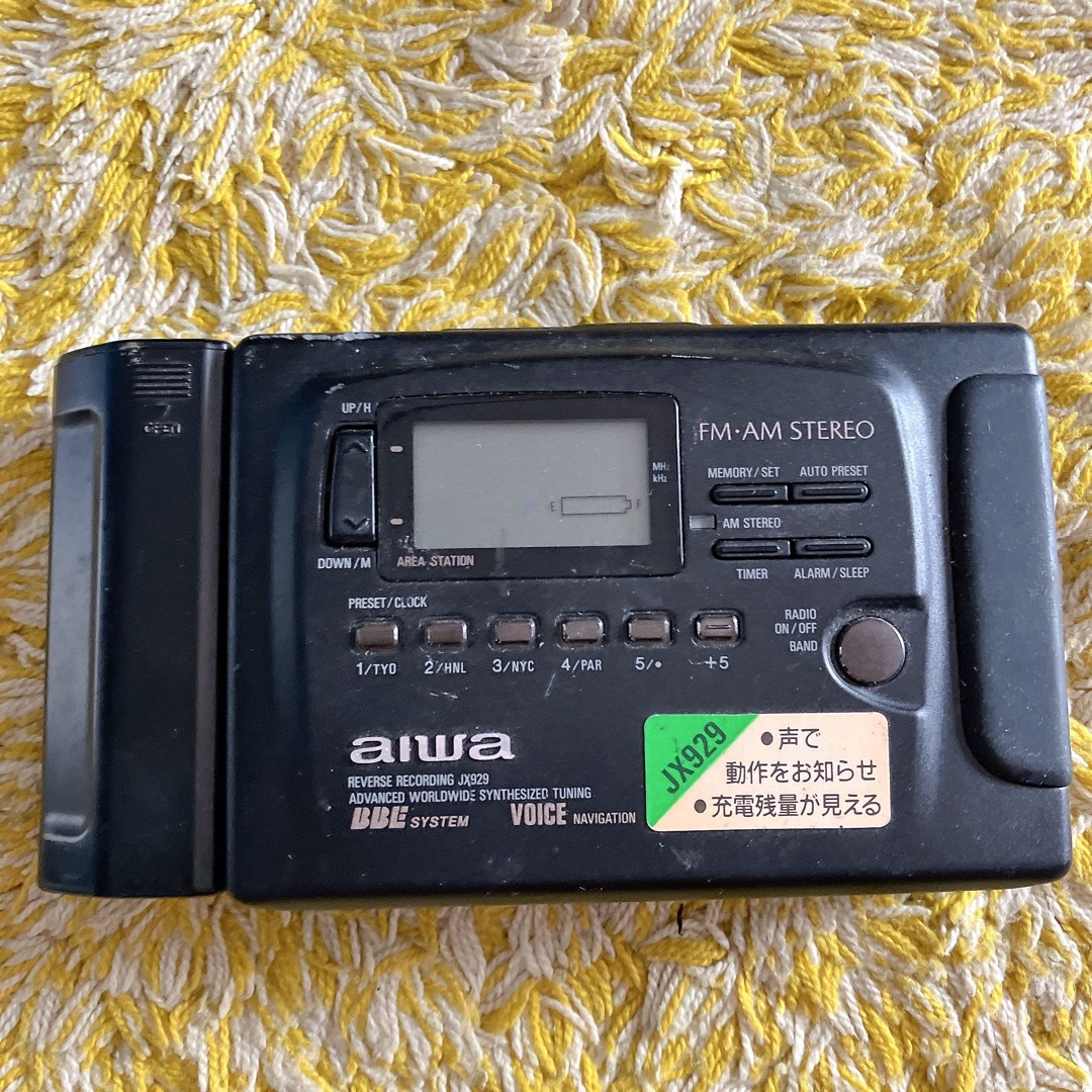 AIWA HS-JX929 カセットテープ ラジオ レコーダー アイワ カセット-