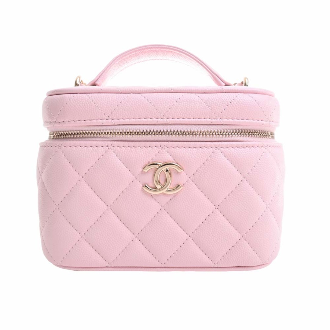 【中古】CHANEL シャネル キャビアスキン マトラッセ ココマーク 2WAY スモール バニティバッグ ショルダーバッグ - ピンク by |  フリマアプリ ラクマ