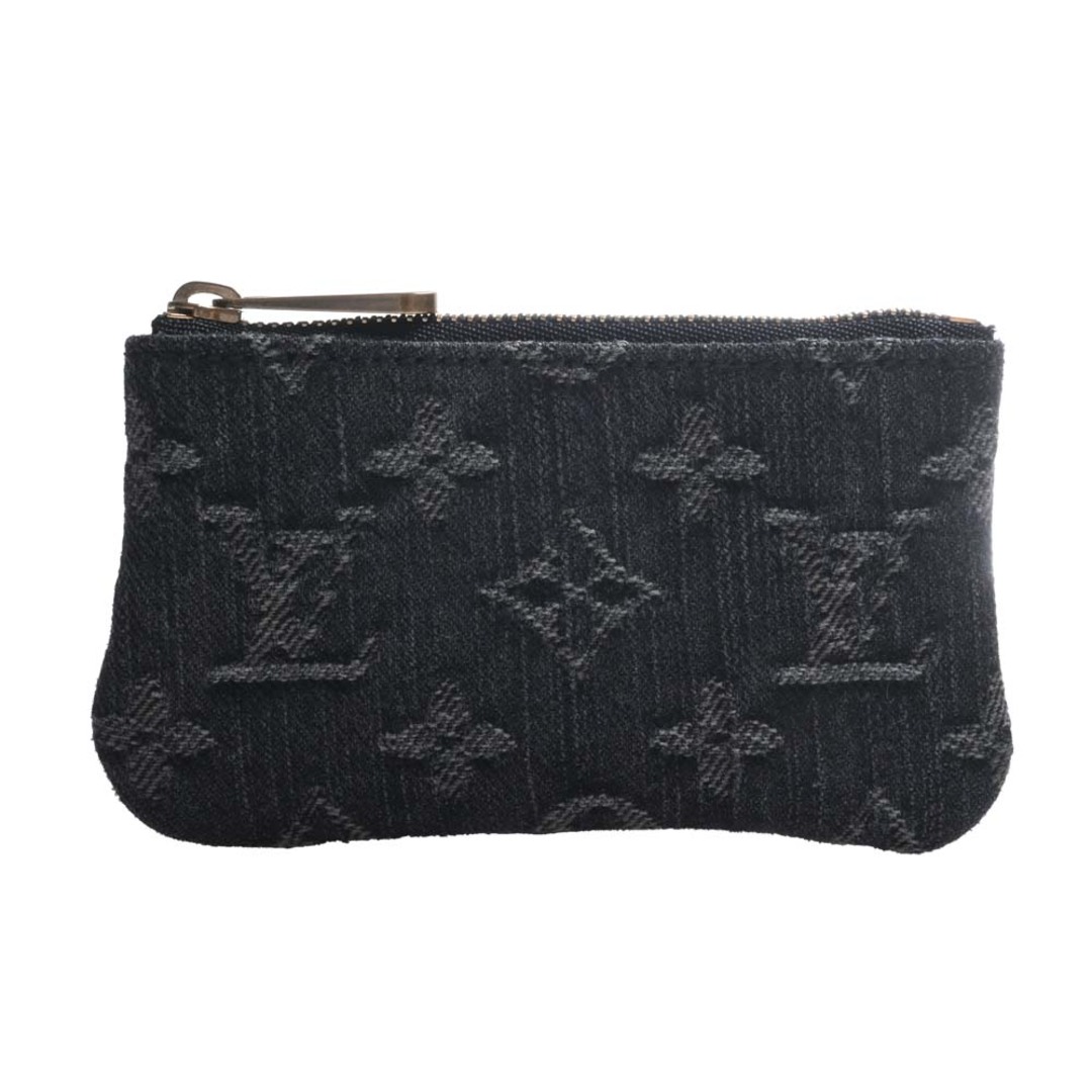 LOUIS VUITTON ルイヴィトン モノグラム デニム ポシェットクレ コインケース M95616 ブラック by