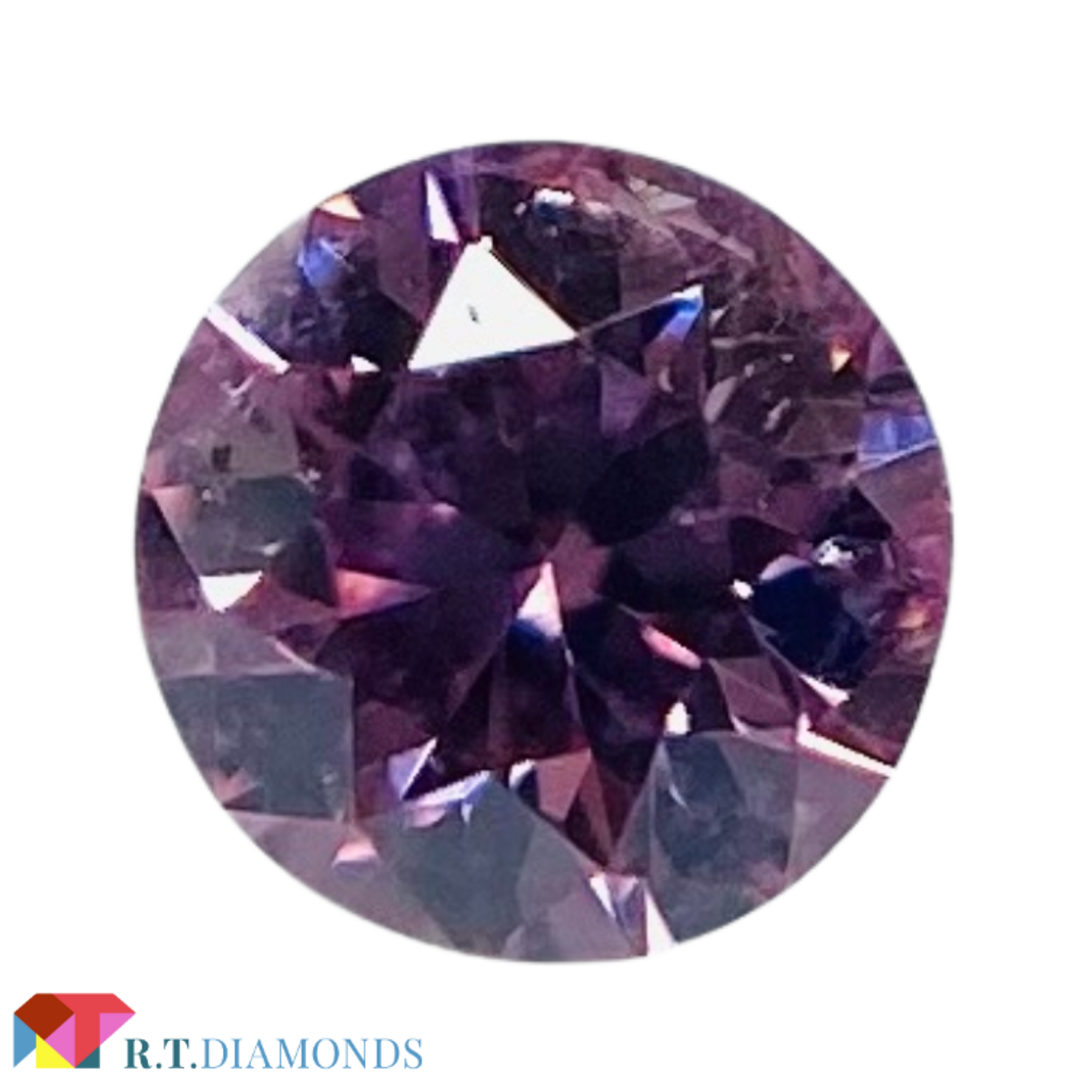 FANCY VIVID PURPLISH PINK 0.056ct RD