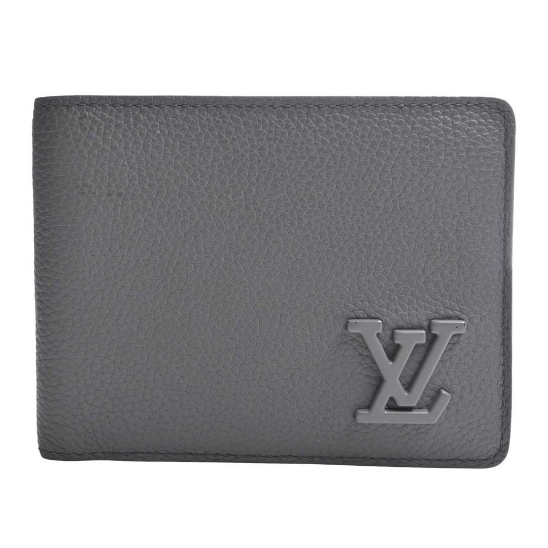 LOUIS VUITTON ルイヴィトン LV アエログラム ポルトフォイユ ミュルティプル 二つ折り コンパクト財布 M82274 グレー by