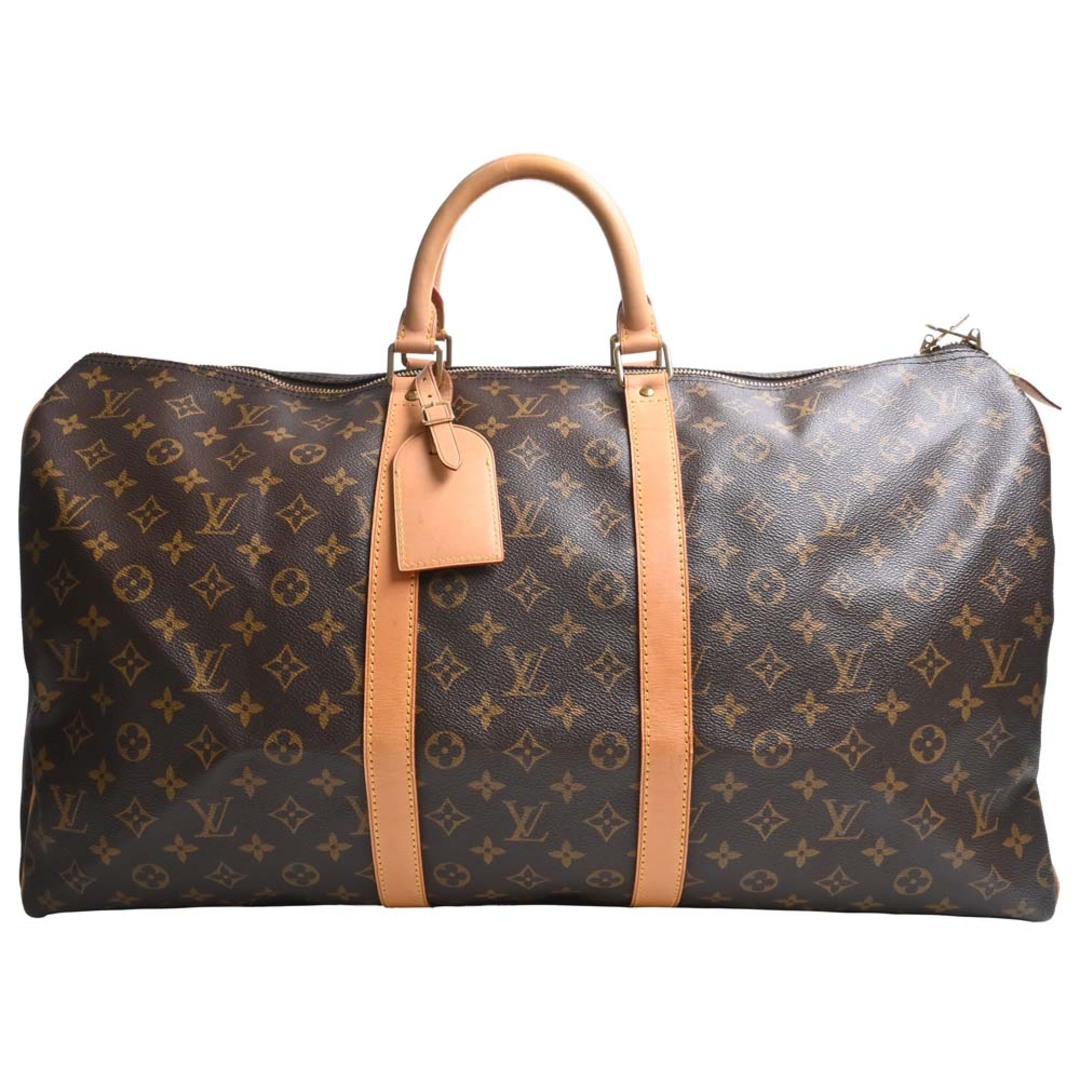 【中古】LOUIS VUITTON ルイヴィトン モノグラム キーポル55 ボストンバッグ 旅行鞄 M41424 ブラウン by | フリマアプリ  ラクマ