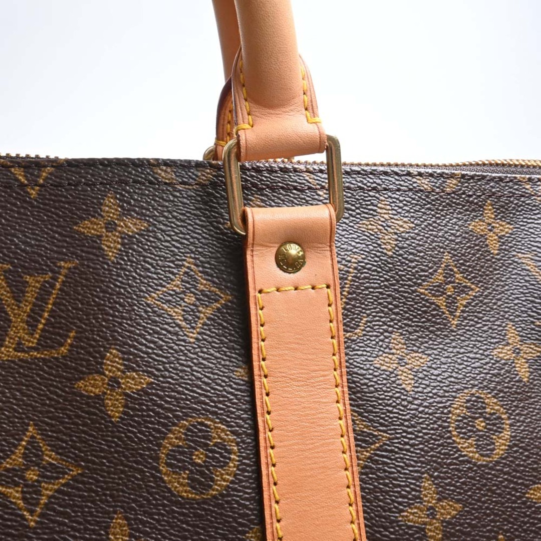 【中古】LOUIS VUITTON ルイヴィトン モノグラム キーポル55 ボストンバッグ 旅行鞄 M41424 ブラウン by