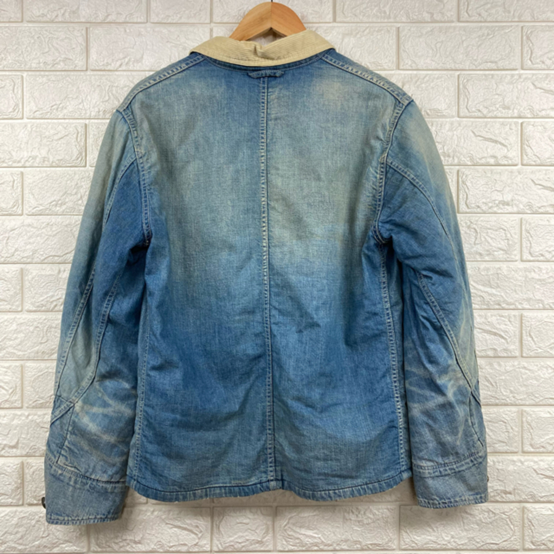 BLUE BLUE(ブルーブルー)の美品　blue blue ブルーブルー　ブランケット付き　カバーオールジャケット メンズのジャケット/アウター(Gジャン/デニムジャケット)の商品写真