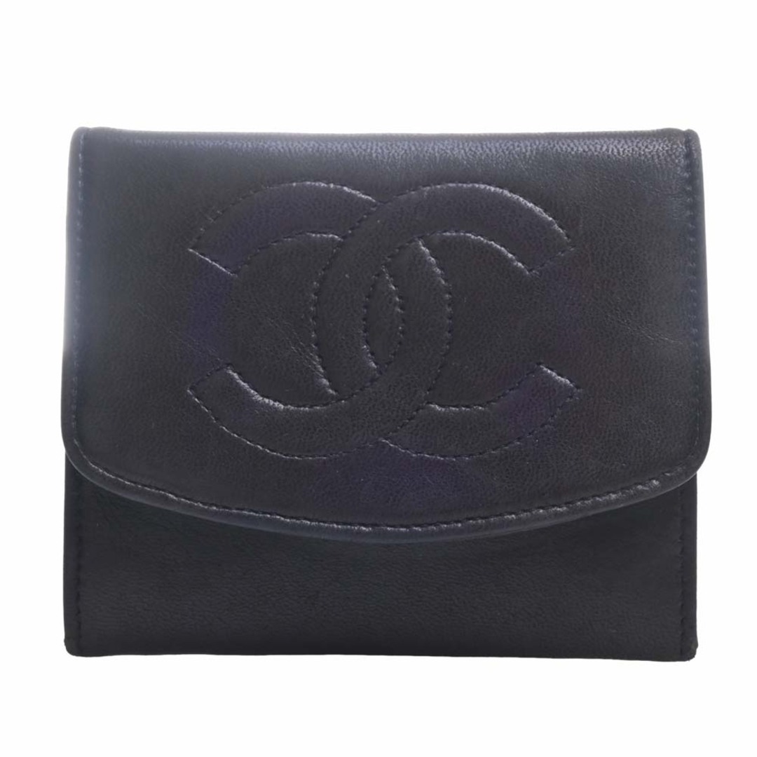 【中古】CHANEL シャネル ラムスキン ココマーク コインケース - ブラック by | フリマアプリ ラクマ