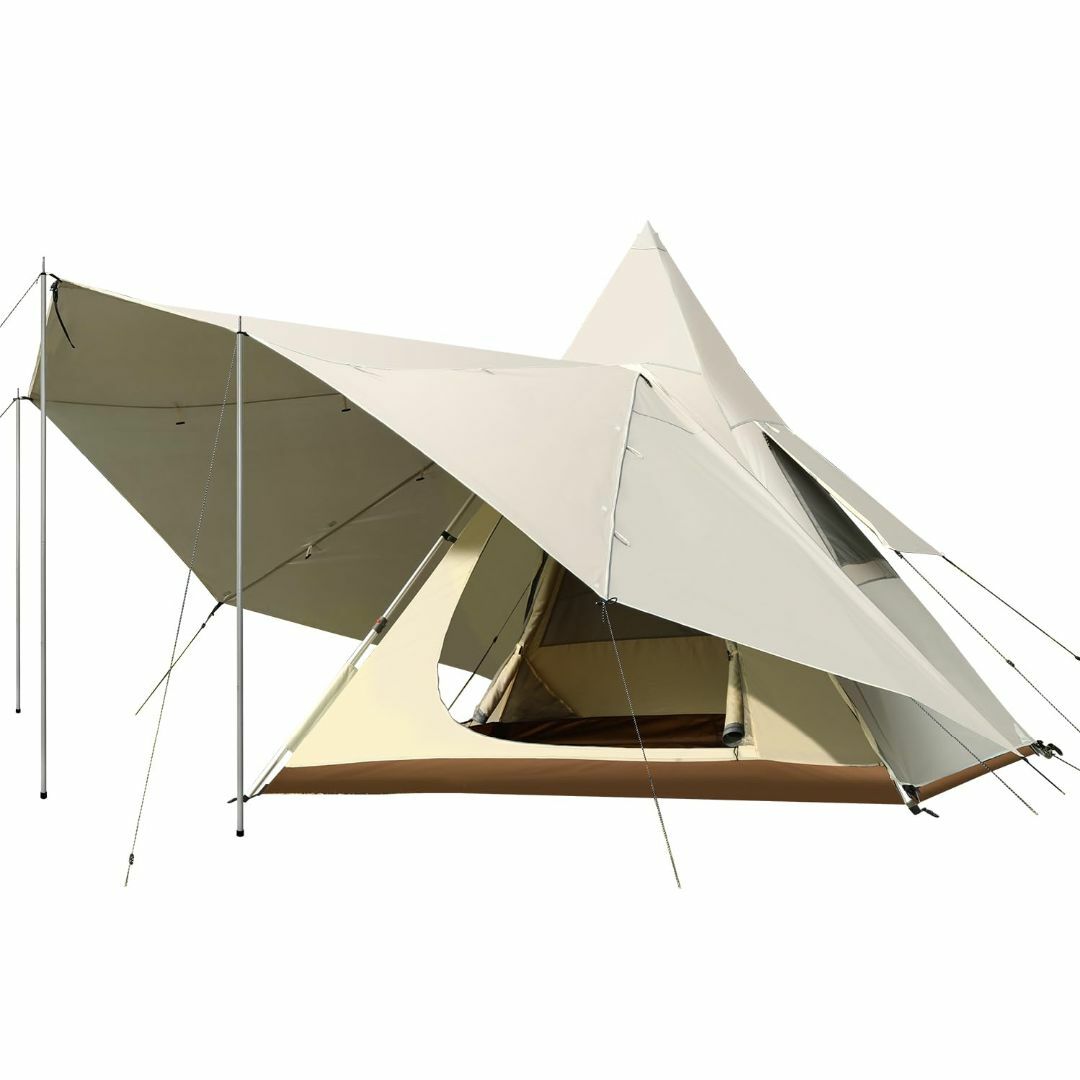 スポーツ/アウトドアCAMEL CROWN 大型テント 二重層キャンプテント 5-6人用 ファミリー