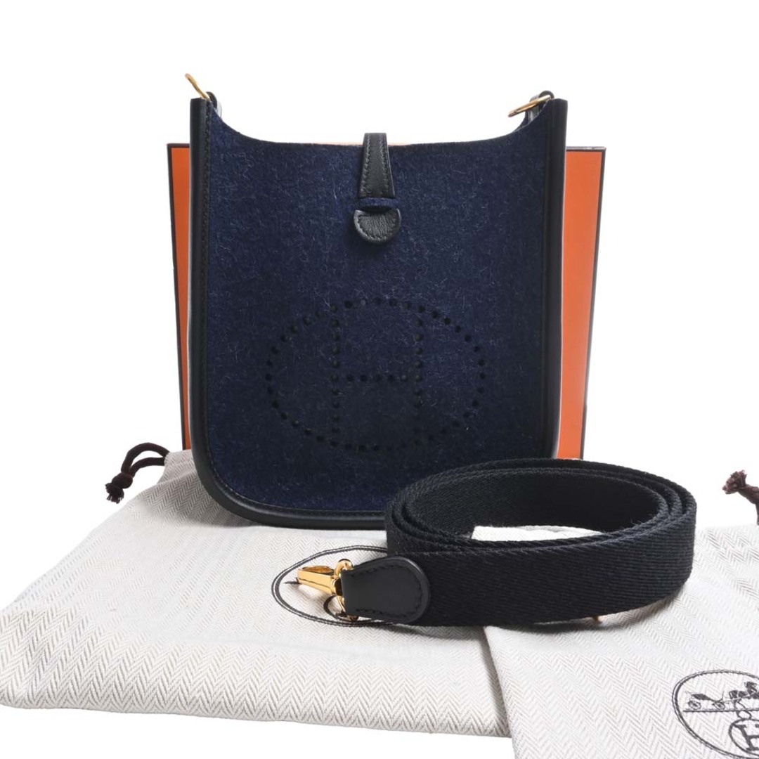 HERMES エルメス スイフト フェルト エブリンTPM ショルダーバッグ - ネイビー by