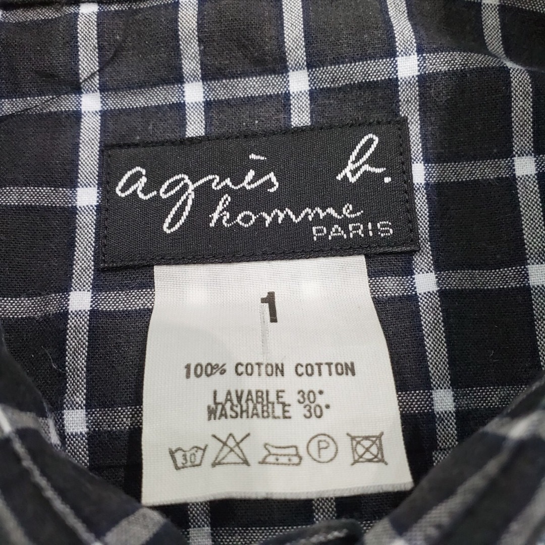 agnes b.(アニエスベー)のagnes b. HOMME オム チェック シャツ 長袖シャツ サイズ 1 メンズのトップス(シャツ)の商品写真