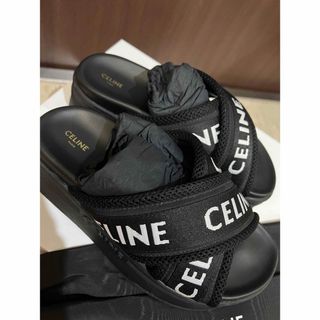 【美品】CELINE フィービー期　アンクルストラップフラットサンダル36.5㎝