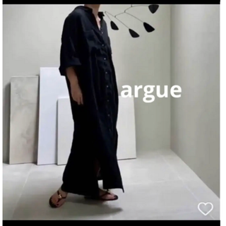 argue LINEN BOXY WIDE SHIRT DRESS ワンピース