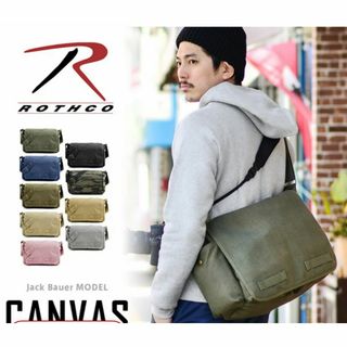 ロスコ(ROTHCO)の新品　ロスコ　メッセンジャーバッグ　ブラック　黒　キャンパス　bag キャンプ(ショルダーバッグ)