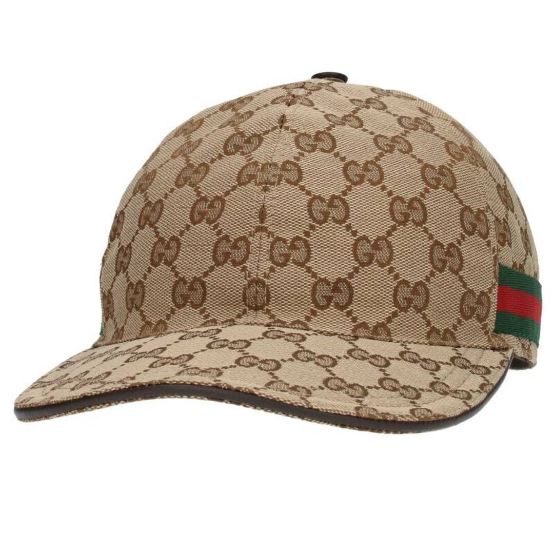 Gucci(グッチ)のグッチ GGキャンバスベースボールキャップ メンズ M ハンドメイドのファッション小物(帽子)の商品写真