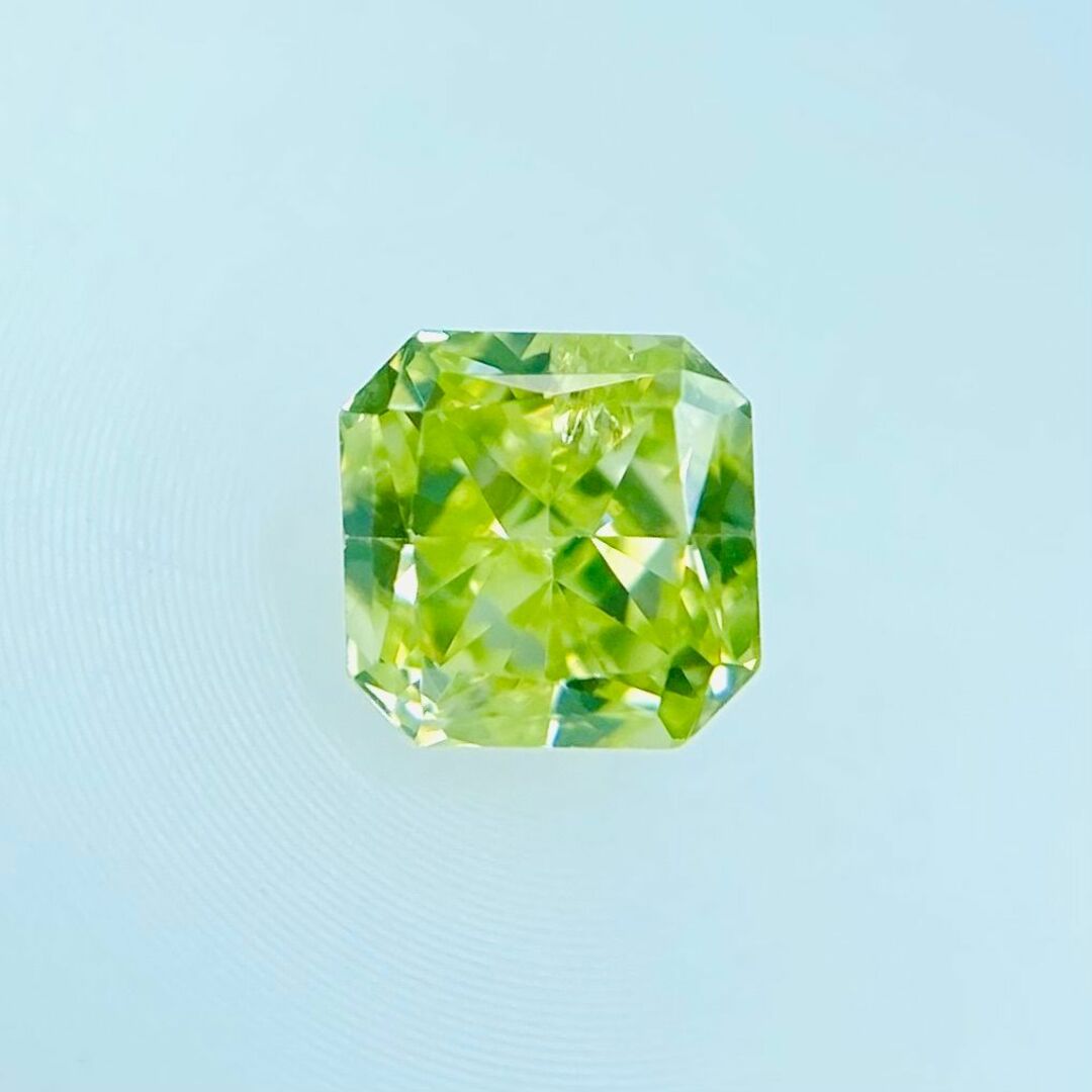 FANCY INTENSE YELLOW GREEN 0.127ct X