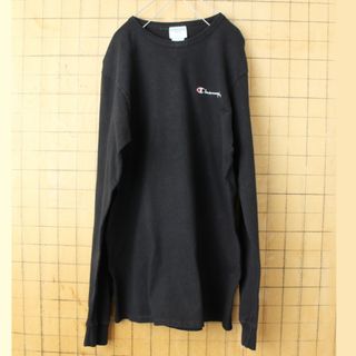 チャンピオン(Champion)のUSA championチャンピオン長袖Tシャツ ロンTブラック L aw91(Tシャツ/カットソー(七分/長袖))