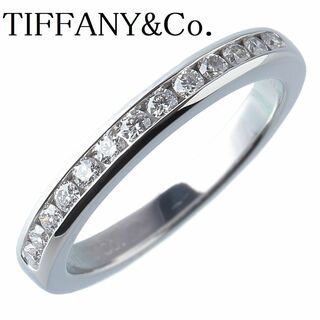 ティファニー(Tiffany & Co.)のティファニー チャネル ハーフエタニティ ダイヤ リング 7.5号～8号 幅2.6mm PT950 ハーフサークル TIFFANY【13202】(リング(指輪))