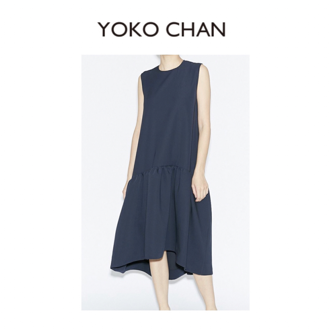 YOKO CHAN / Hem Flared Dress ネイビー 36