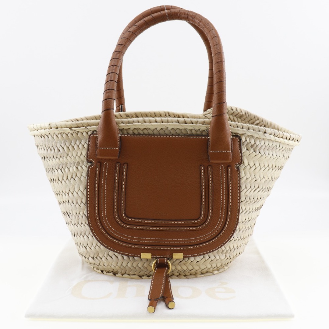 Chloe - 【Chloe】クロエ マーシー カゴバッグ ラフィア×カーフ タン