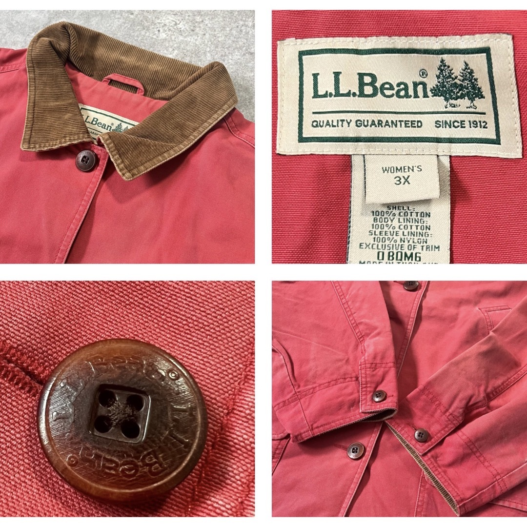 【L.L.Bean】OLD ハンティングジャケット コート ピンク