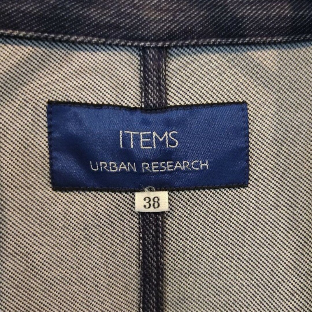 URBAN RESEARCH(アーバンリサーチ)のURBAN RESEARCH ITEMS♡デニムジャケット メンズＭ ゆったり♪ レディースのジャケット/アウター(チェスターコート)の商品写真