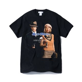 ビートルズ(THE BEATLES)のボニー　アンド　クラウド　Tシャツ　XL 黒　映画　古着　ビンテージ　ロック(Tシャツ/カットソー(半袖/袖なし))