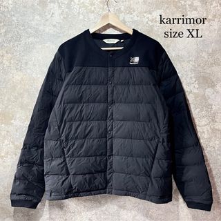 karrimor カリマー　ダウンジャケット　XL 刺繍ロゴ　ブラック　フェザー