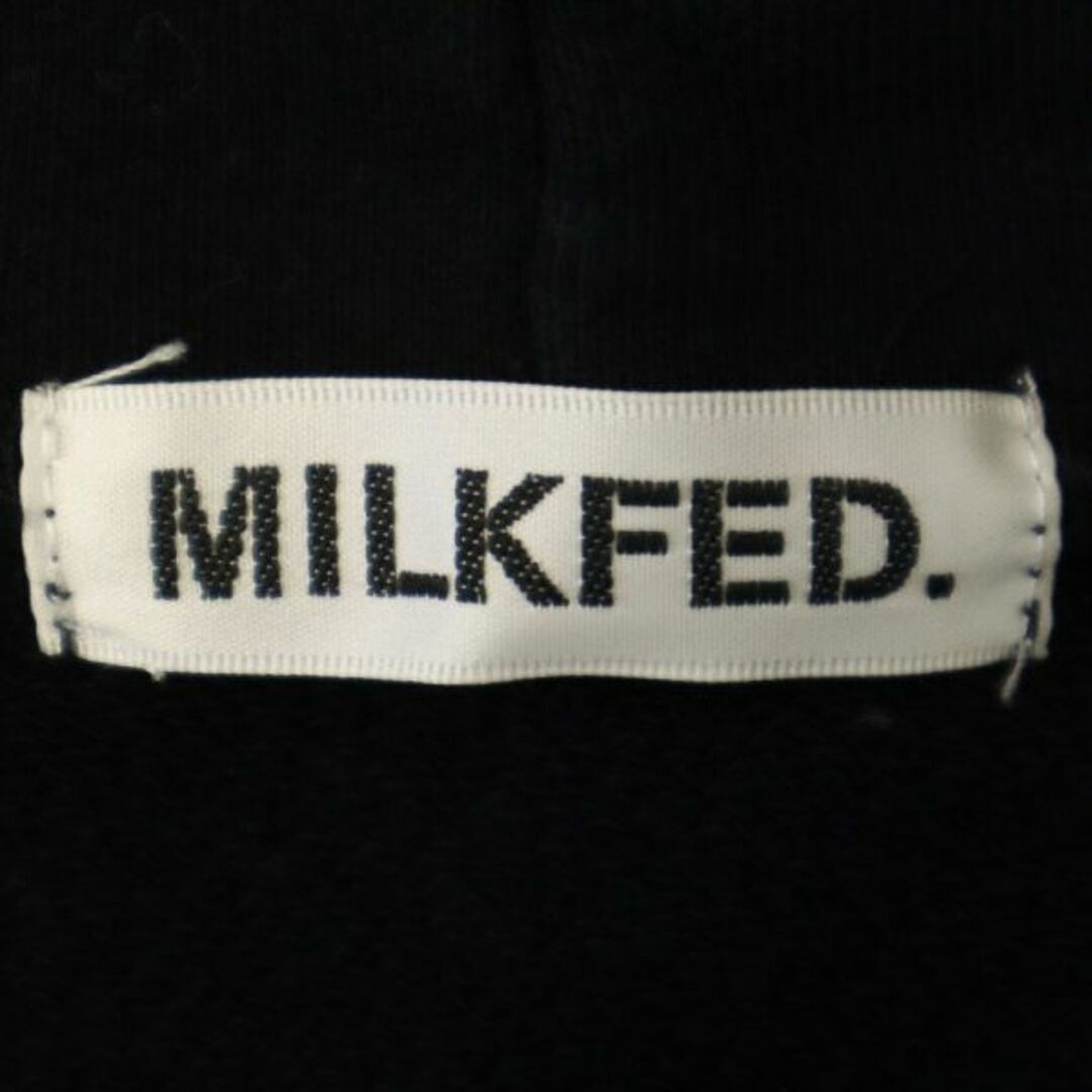 MILKFED.(ミルクフェド)のミルクフェド ポケモン ピカチュウ プリント スウェットパーカー フリーサイズ ブラック MILKFED. プルオーバー ロゴ レディース 【中古】  【230905】 レディースのトップス(パーカー)の商品写真