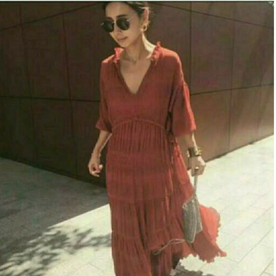 お値下げ変更可☆アメリヴィンテージ SHIRRING PLEATS DRESS